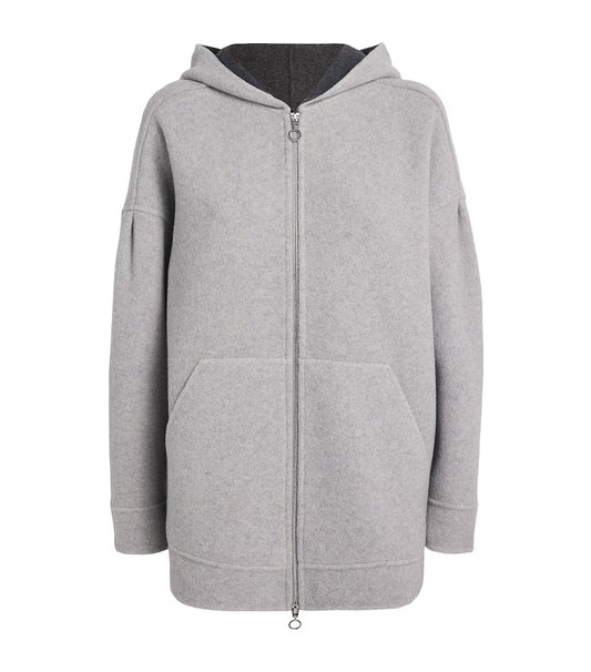 Wool-Blend Jersey Hoodie