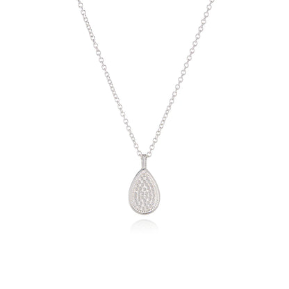 Classic Small Teardrop Pendant Necklace