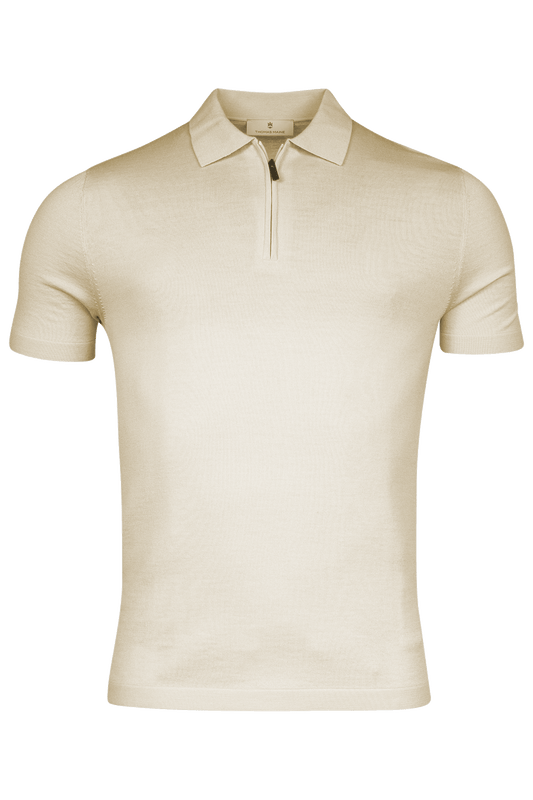 1/2 Zip Knitted Polo Shirt