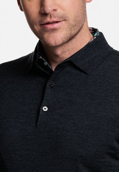 Merino Knitted Polo Shirt