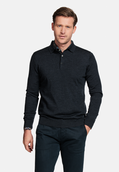 Merino Knitted Polo Shirt