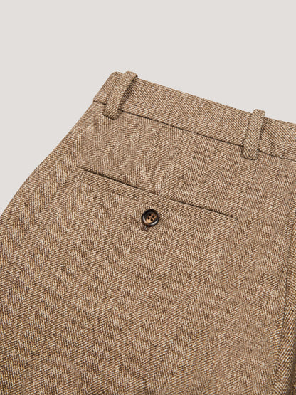 Fleece Herringbone Trouser