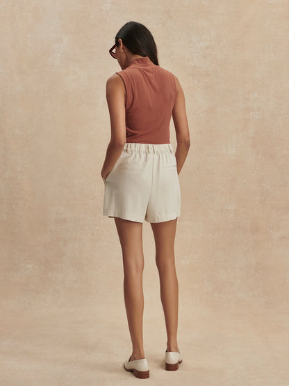 Tansy Woven Short 3" - Ivory