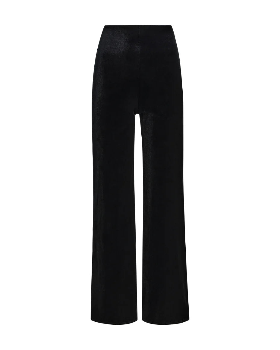 Black Velvet Flare Legging