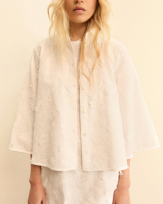 Amico Embroidered Poplin Shirt