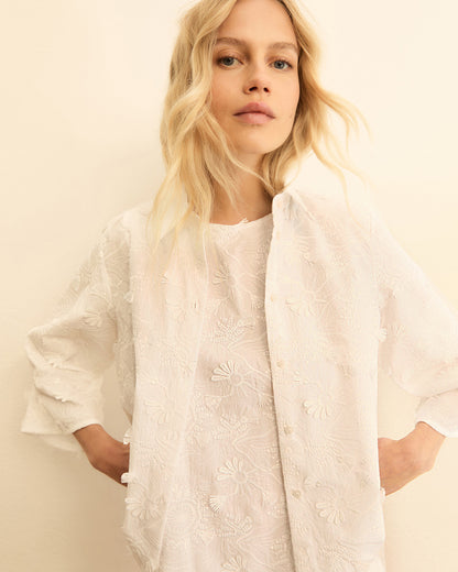 Amico Embroidered Poplin Shirt