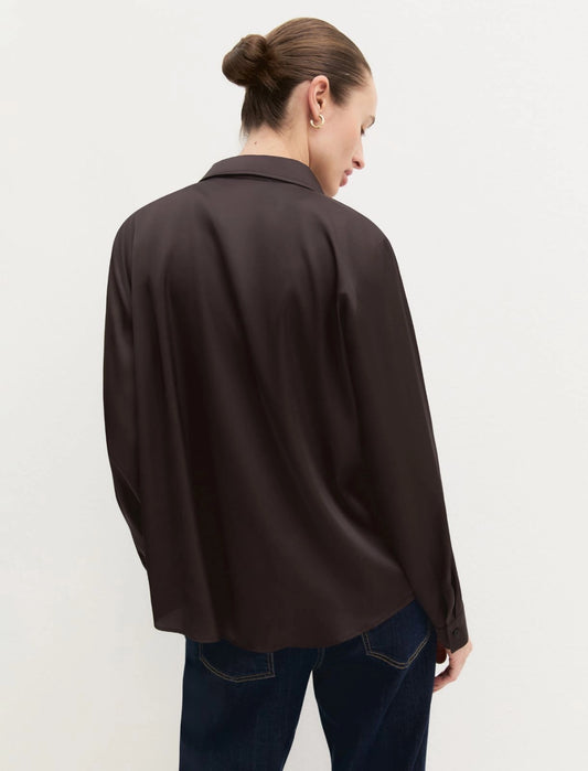 Stretch Satin Shirt