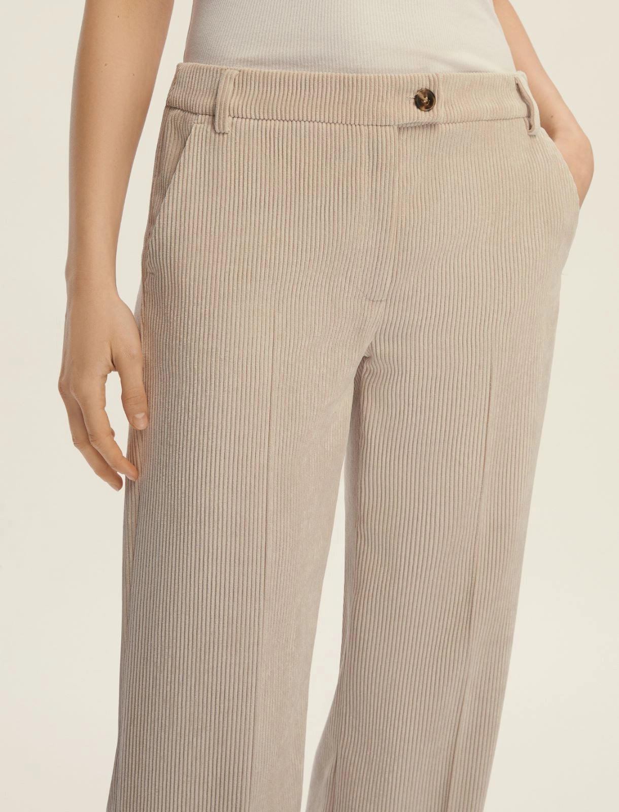 Straight Fit Corduroy Trouser