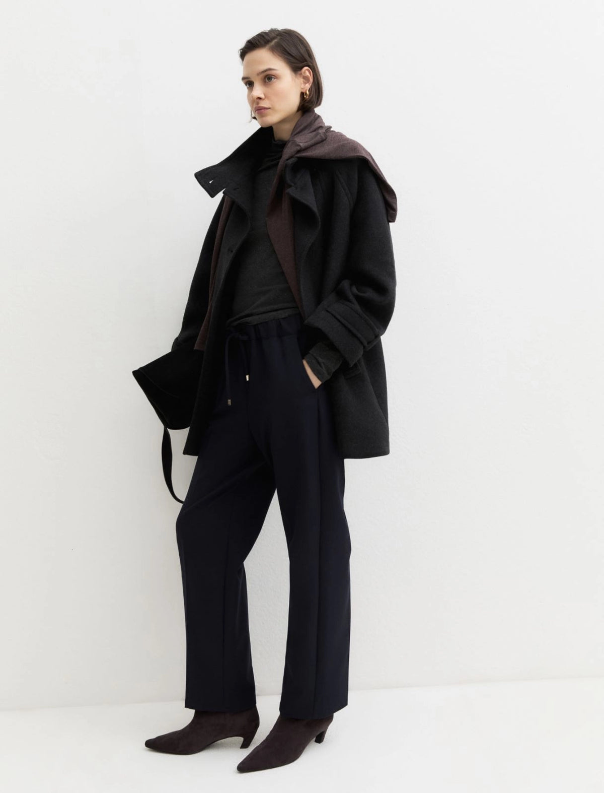 Stretch Gaberdine Joggers-EMME Marella-Lewis Yates