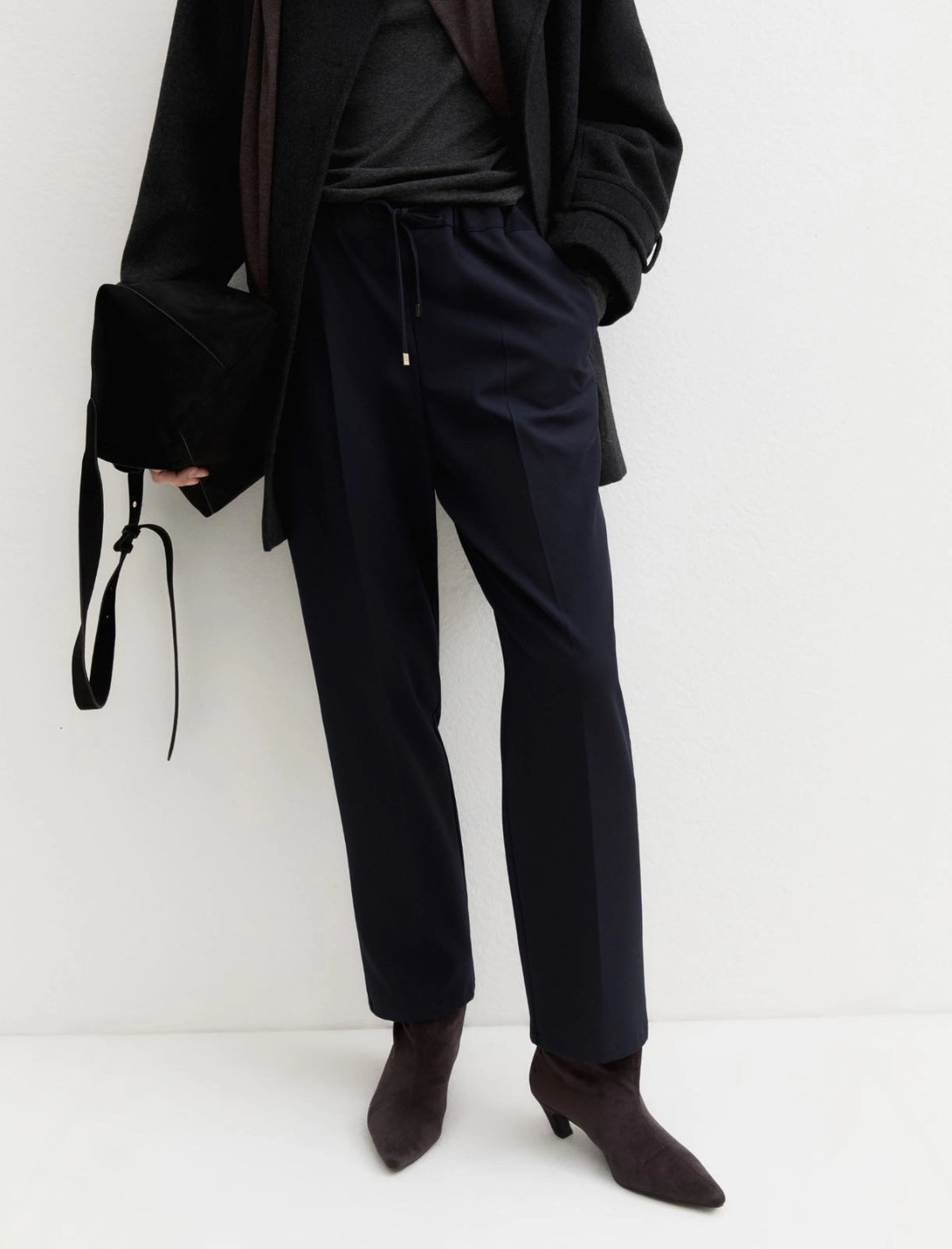 Stretch Gaberdine Joggers-EMME Marella-Lewis Yates