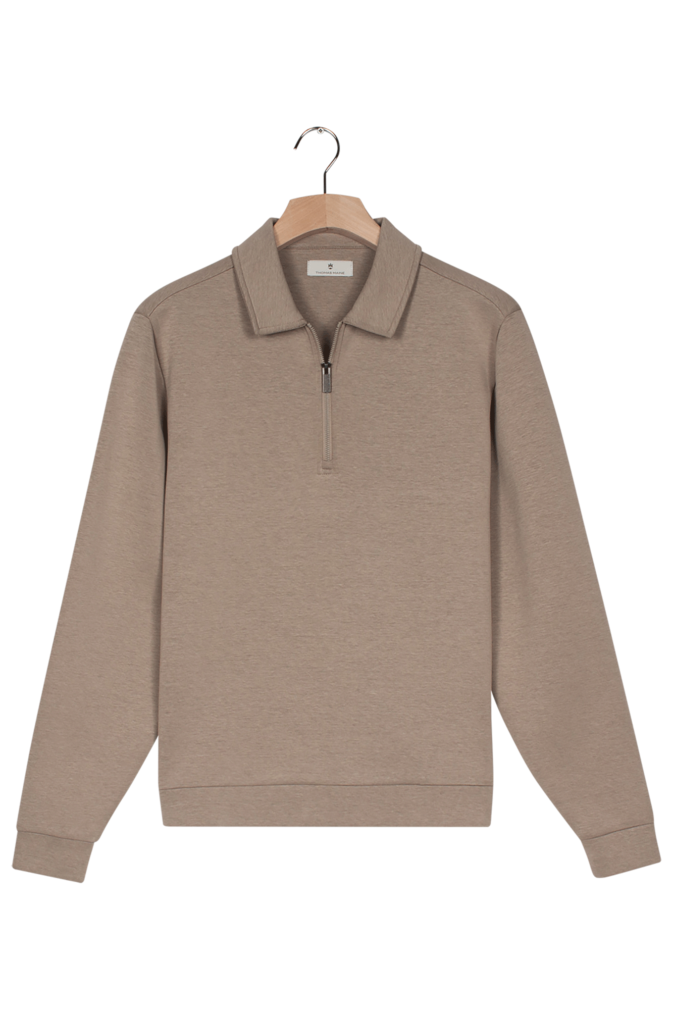 Sweatshirt With Zip Collar