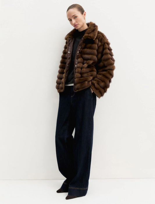 Boxy Jacket Faux Fur