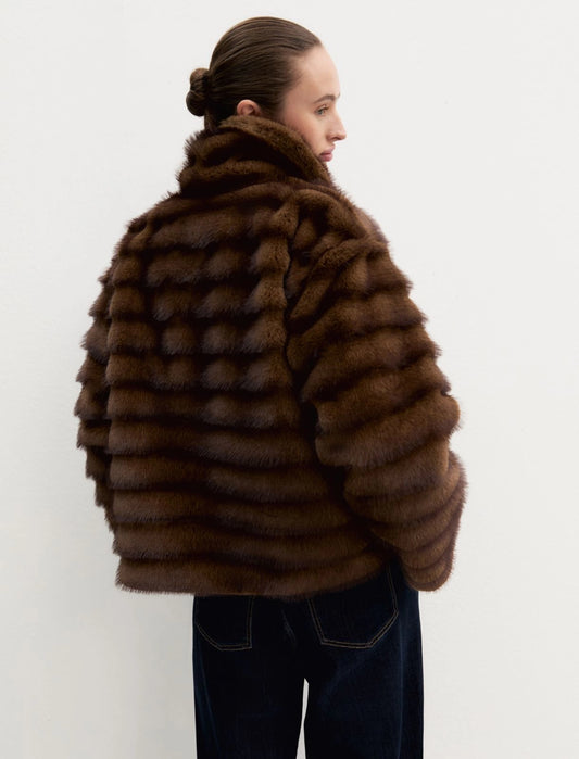 Boxy Jacket Faux Fur