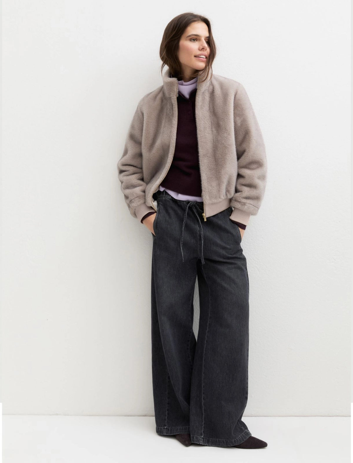 Furry Bomber Jacket
