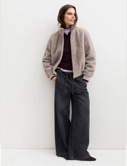 Furry Bomber Jacket