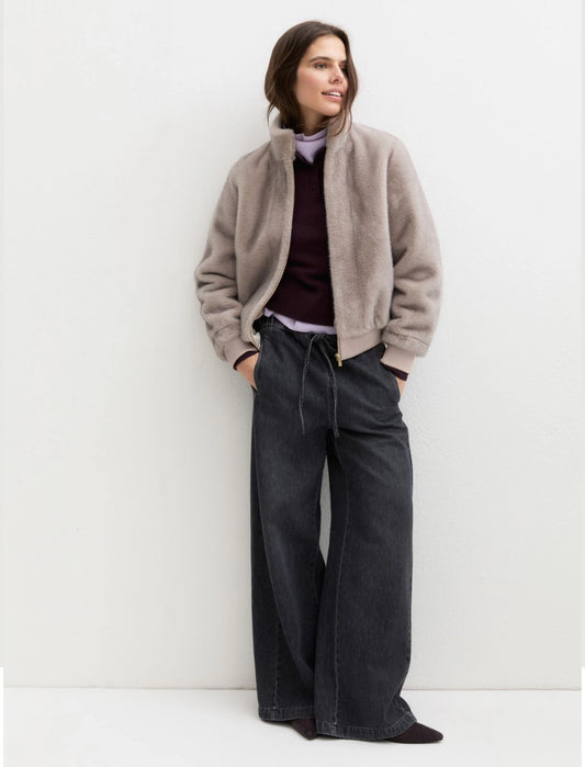 Furry Bomber Jacket