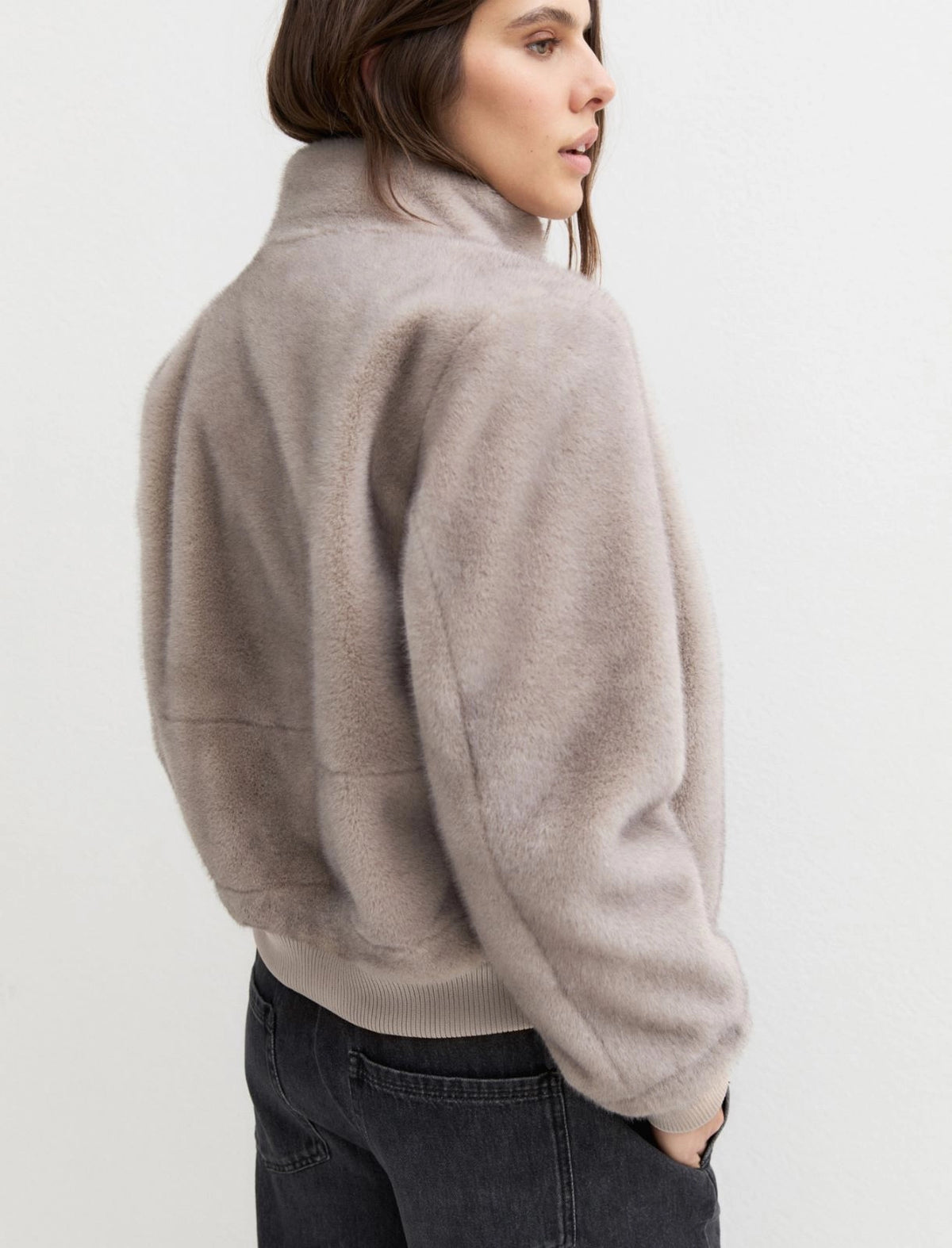 Furry Bomber Jacket