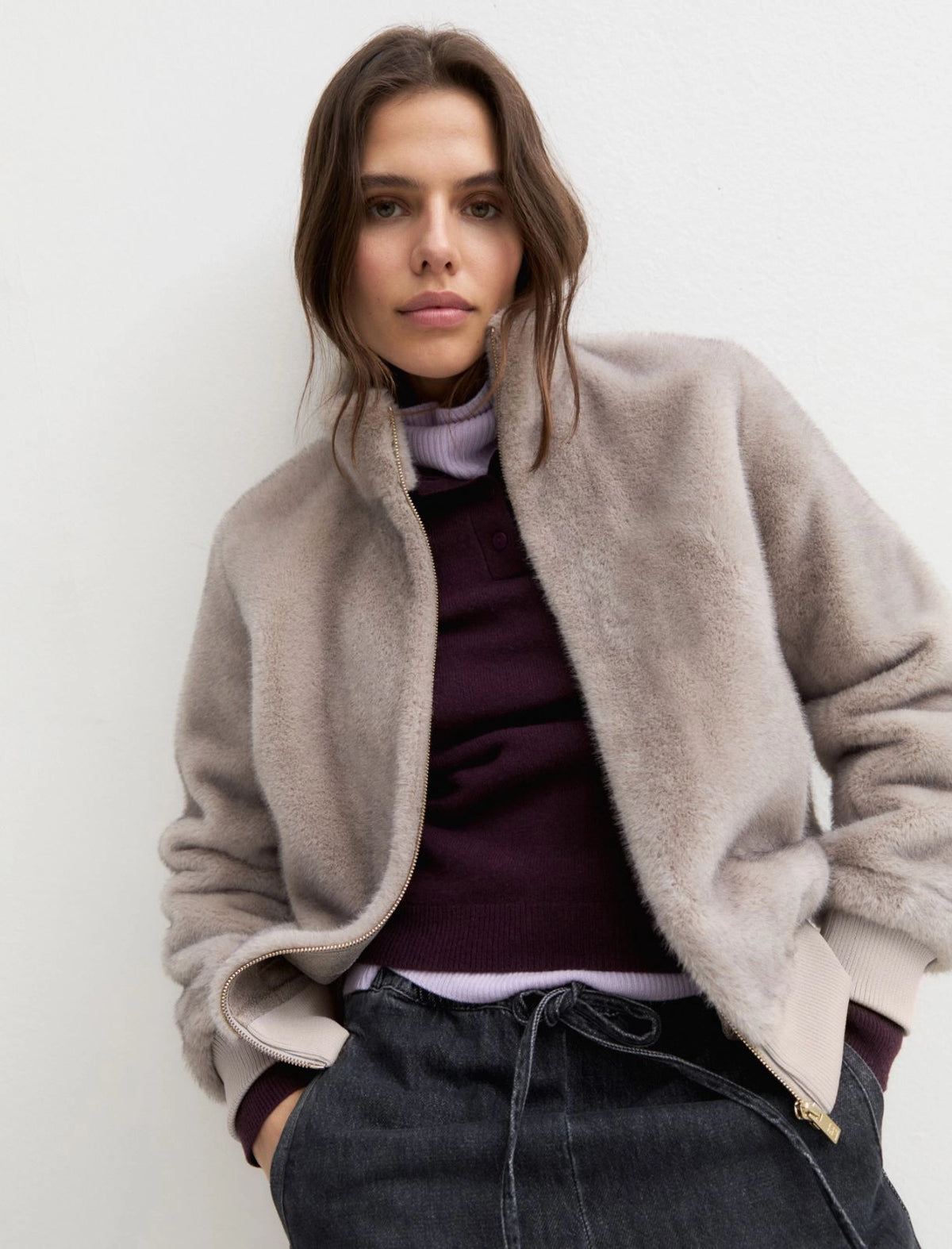 Furry Bomber Jacket
