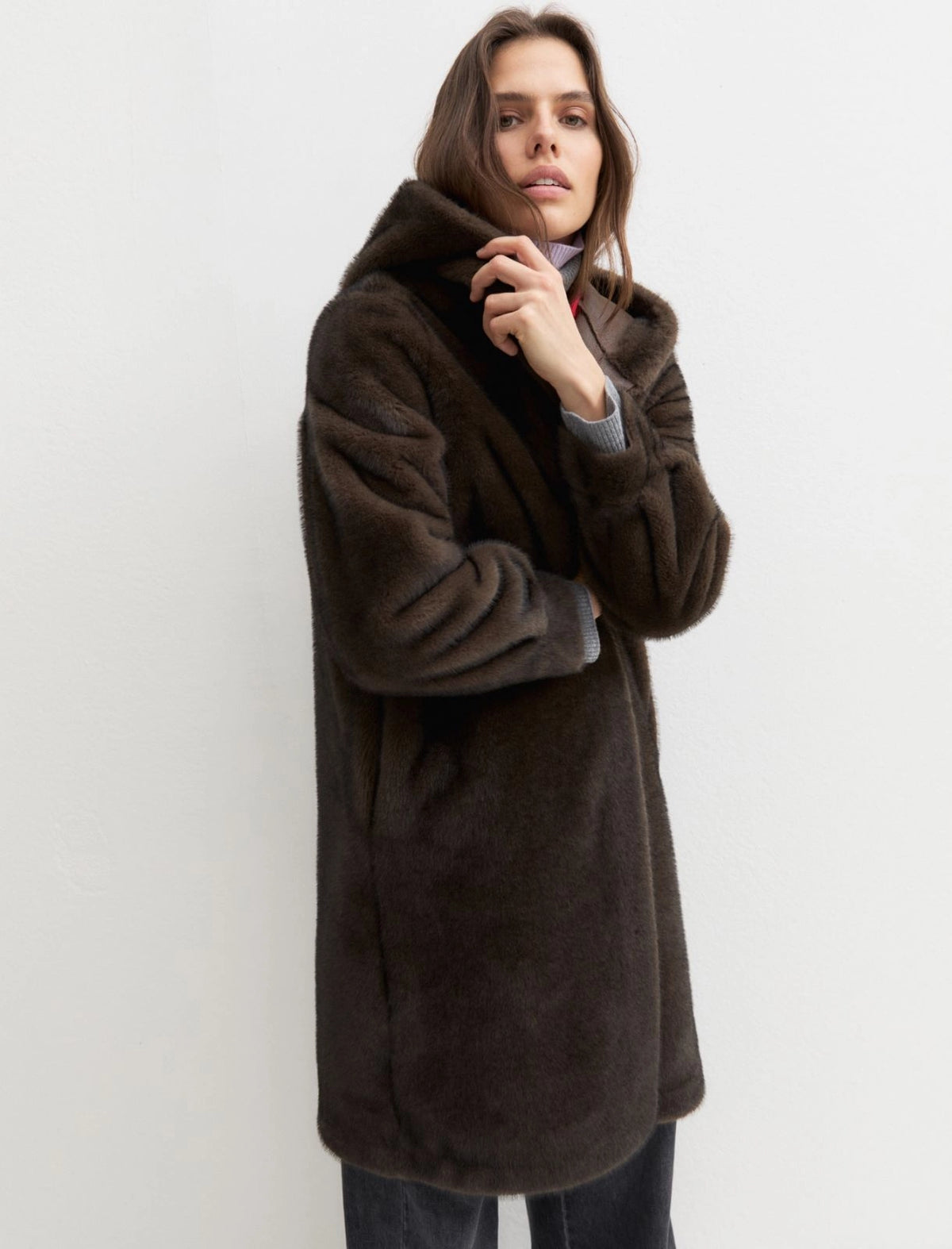 Furry Reversible Coat
