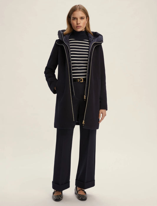Bacio Navy Long Puffer