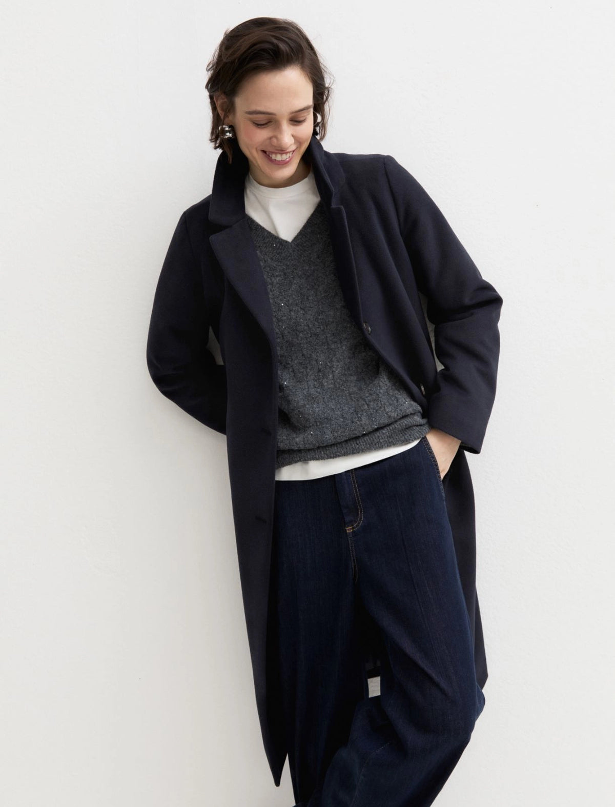 Woven Belted Coat With Hood-EMME Marella-Lewis Yates