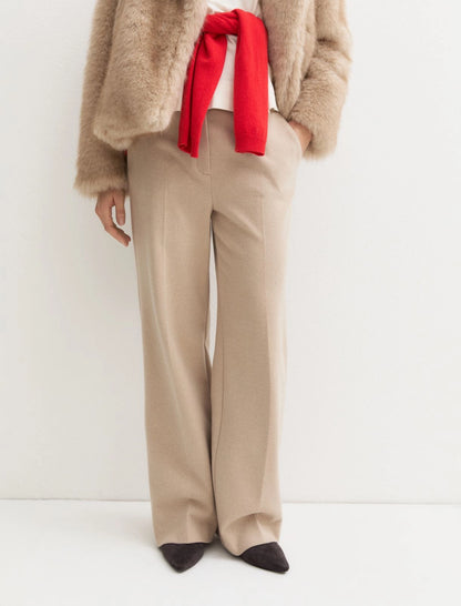 Straight Leg Flannel Pant-EMME Marella-Lewis Yates