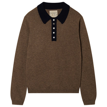 Cashmere Contrast Polo