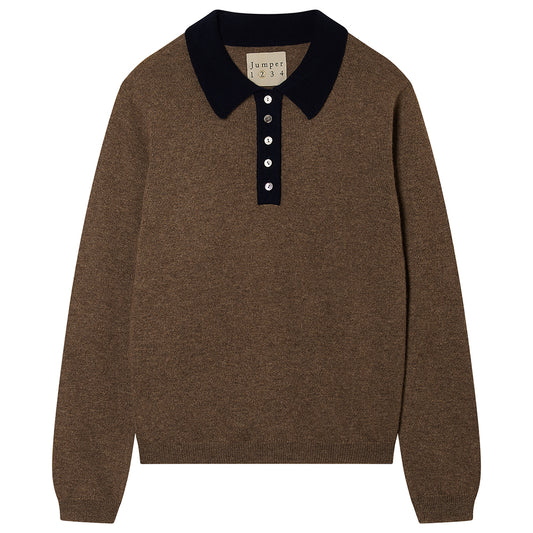 Cashmere Contrast Polo