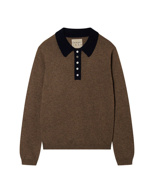 Cashmere Contrast Polo