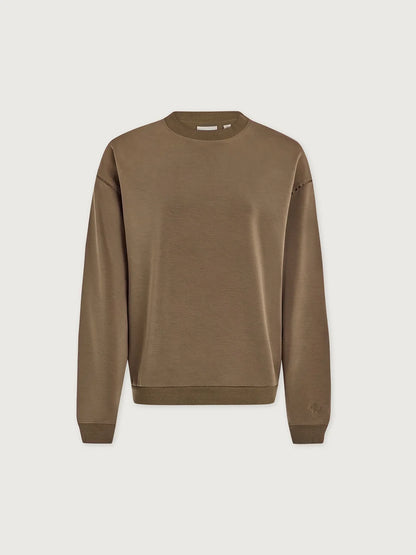 Coralie Crew Sweat - Teak Olive