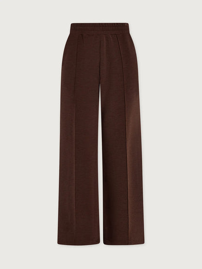 Wide-Leg Pant 30" – Coffee Bean Marl