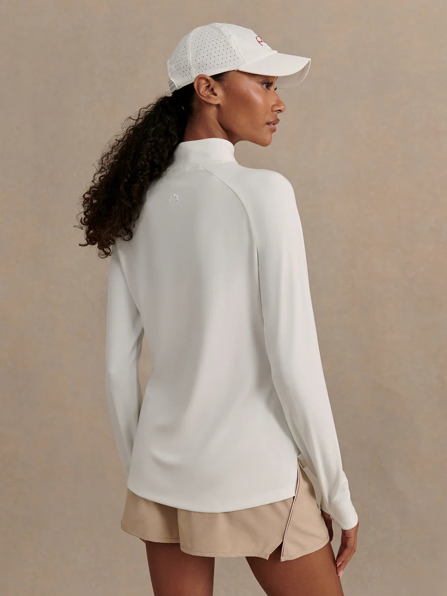 Amren Half Zip Sweat - White