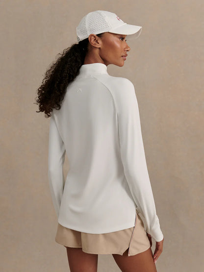 Amren Half Zip Sweat - White