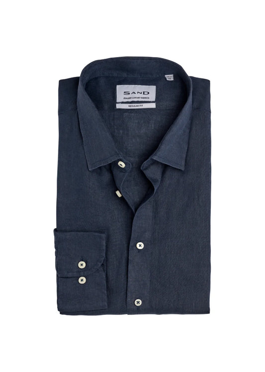 State Soft Linen Shirt Navy