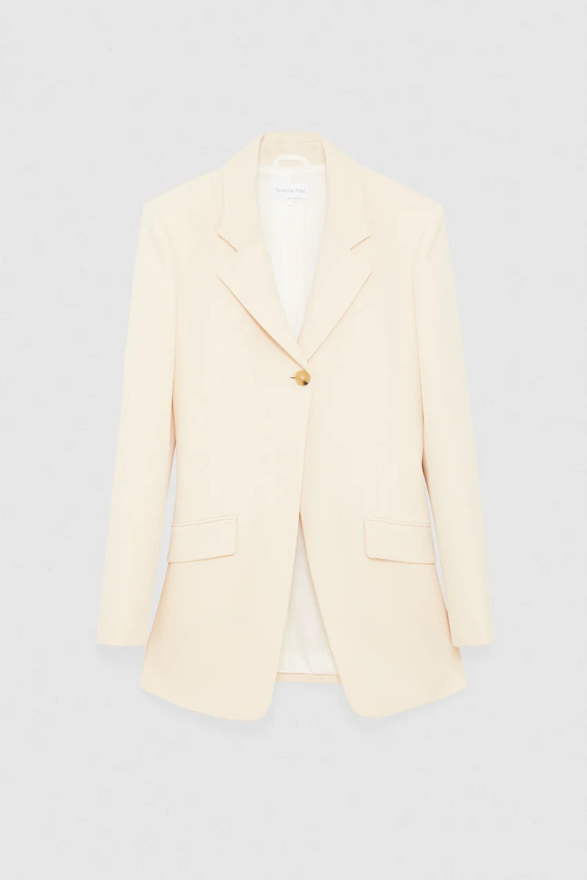 Feminine One-Button Jacket