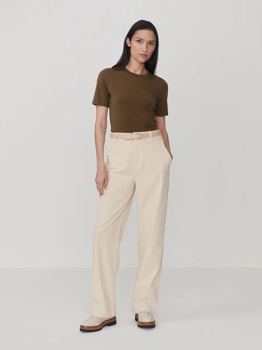 Regina Fitted Tee Teak Olive