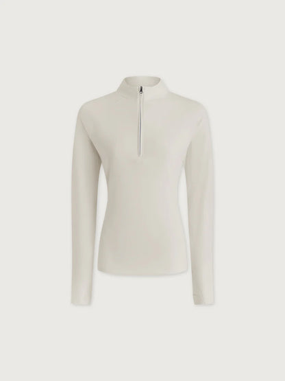 Amren Half Zip Sweat - White