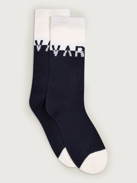 Stellar Sock – Black/Egret
