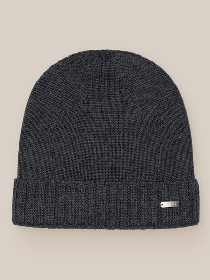 Charcoal Wool Beanie