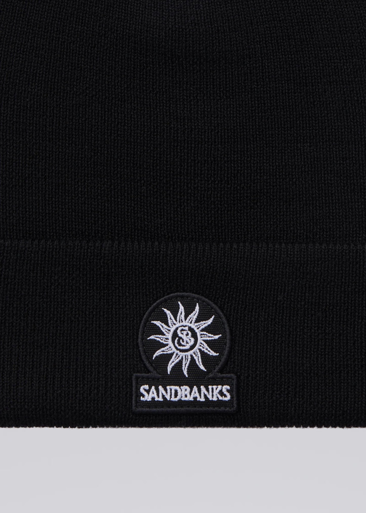 Black Merino Wool Beanie