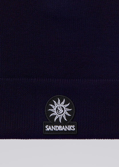 Navy Merino Wool Beanie