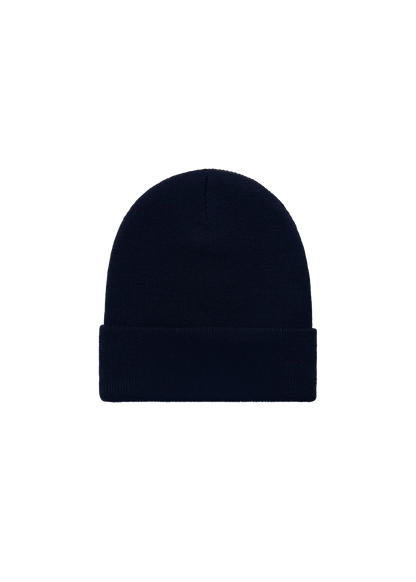Navy Merino Wool Beanie