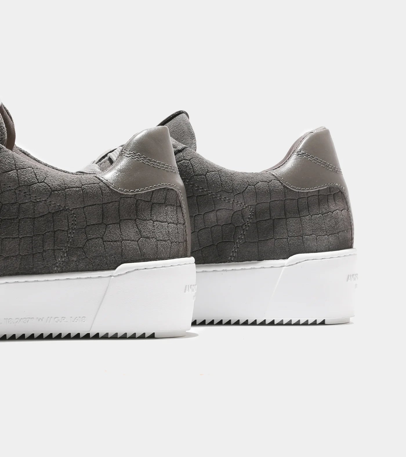 Zuma Charcoal Caiman Croc Sneaker