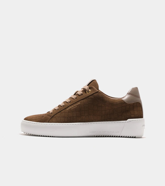 Zuma Brown Caiman Croc Sneaker