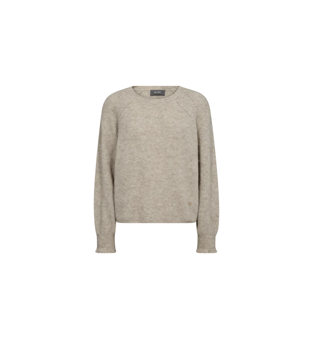 Talli LS Knit Feather Grey