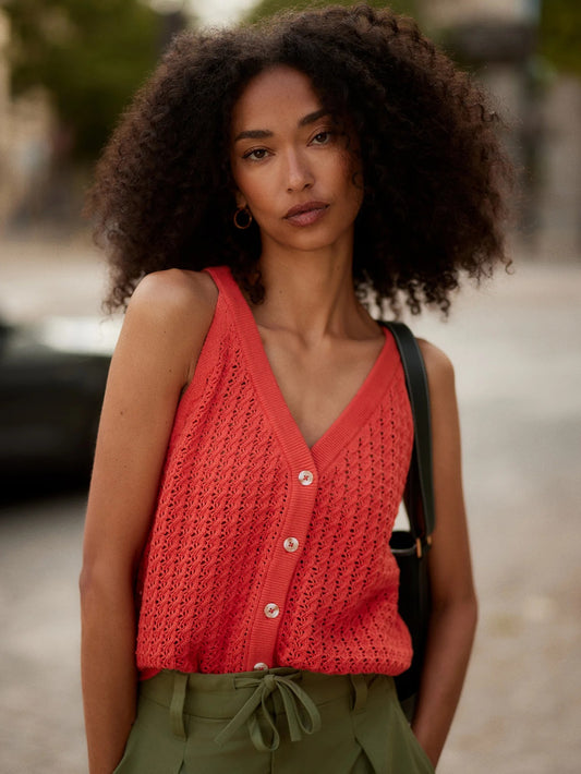 Alessia Knit Tank - Summer Fig