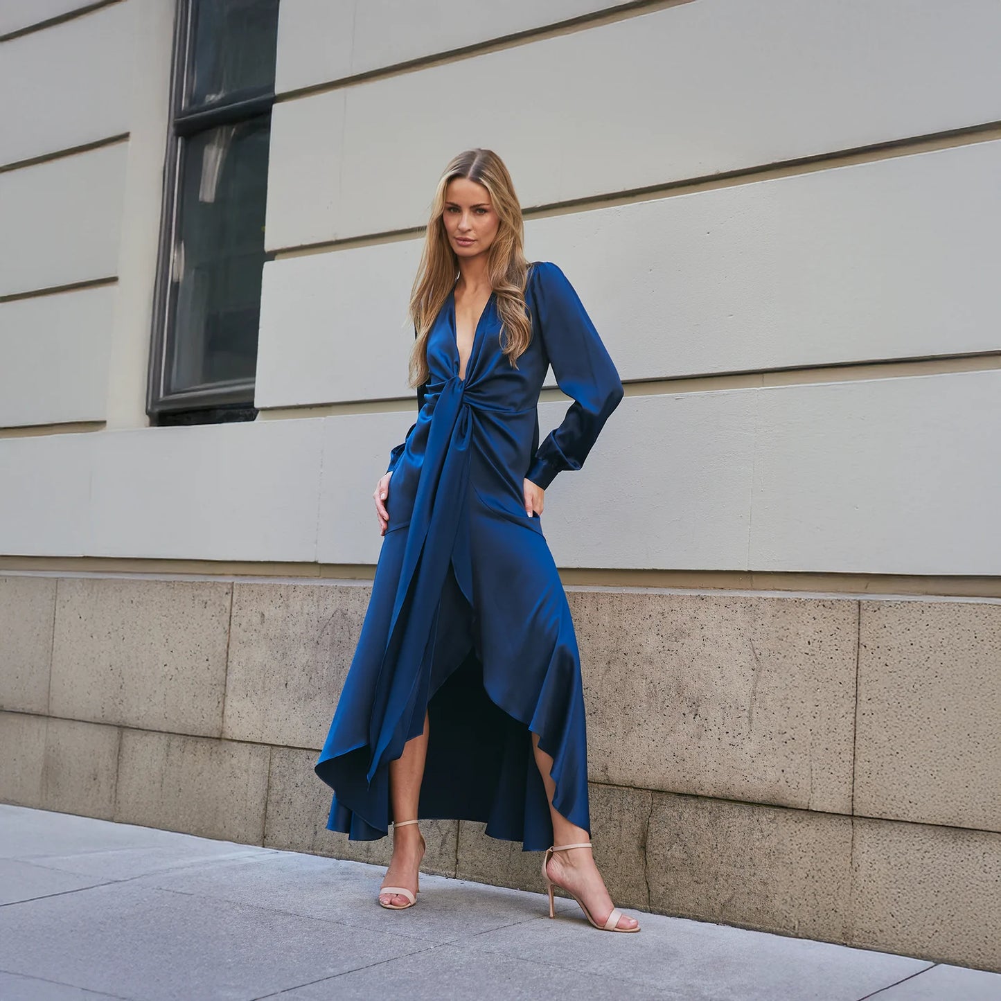 Ananda Long Dress Navy