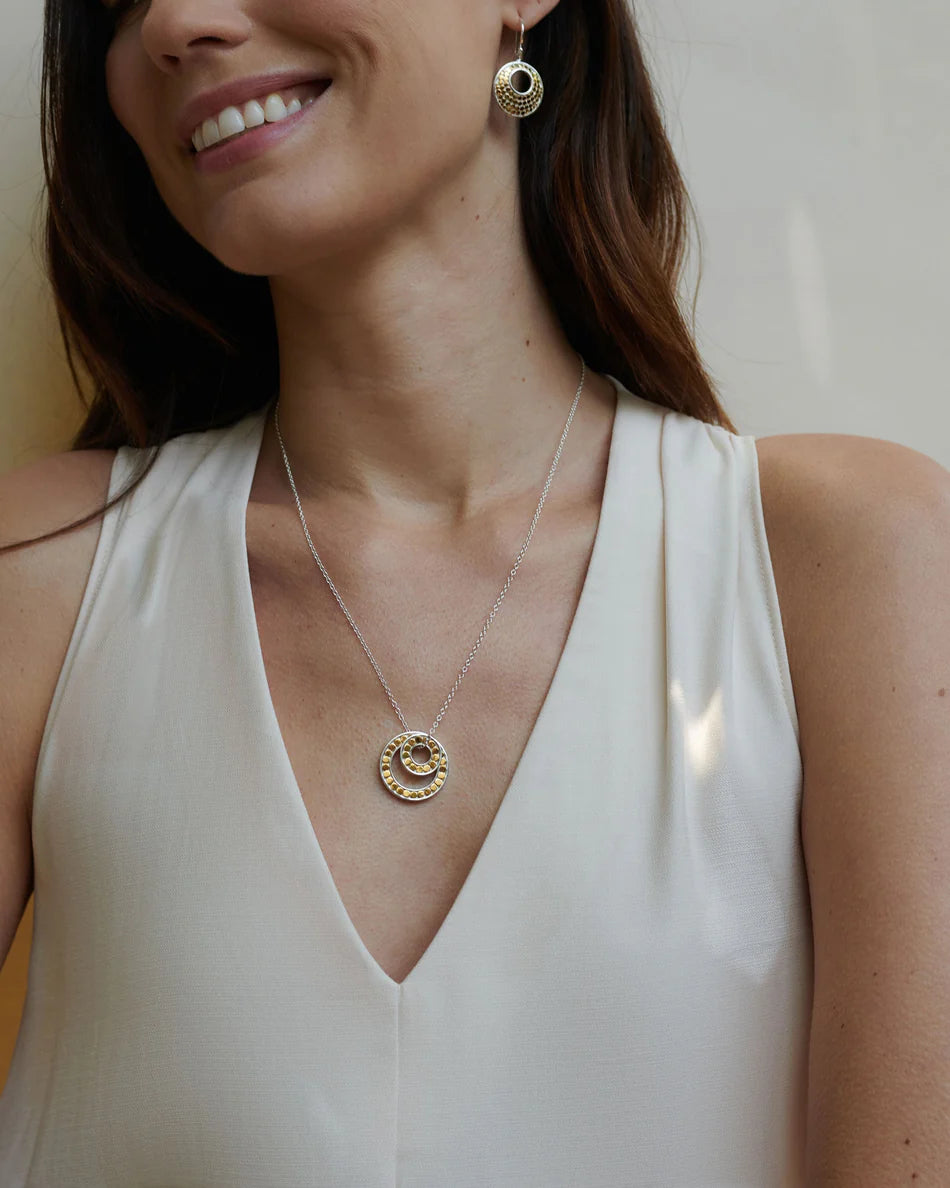 Classic Double Floating O Necklace