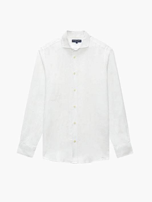Antonio White Linen Shirt