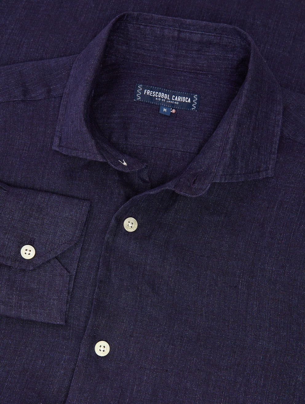 Antonio Navy Linen Shirt
